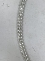 Japanese Buddhist Prayer Bracelet Vtg Juzu Beads Clear Rosary Tassel JZ172