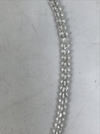 Japanese Buddhist Prayer Bracelet Vtg Juzu Beads Clear Rosary Tassel JZ172
