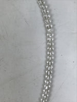 Japanese Buddhist Prayer Bracelet Vtg Juzu Beads Clear Rosary Tassel JZ172