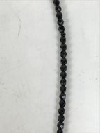 Japanese Buddhist Prayer Bracelet Vtg Juzu Black Resin Beads Tassel JZ170