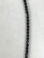 Japanese Buddhist Prayer Bracelet Vtg Juzu Black Resin Beads Tassel JZ170