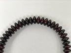 Japanese Buddhist Prayer Bracelet Vtg Juzu Clear Brown Resin Beads Tassel JZ174