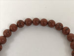 Japanese Buddhist Prayer Bracelet Vtg Juzu Clear Brown Resin Beads Tassel JZ178
