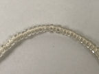 Japanese Buddhist Prayer Bracelet Vtg Juzu Clear Glass Beads Purple Tassel JZ188