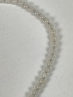 Japanese Buddhist Prayer Bracelet Vtg Juzu Clear Glass Beads Purple Tassel JZ189