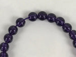 Japanese Buddhist Prayer Bracelet Vtg Juzu Clear Purple Resin Beads Tassel JZ168