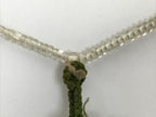 Japanese Buddhist Prayer Bracelet Vtg Juzu Glass Beads Green Rosary Tassel JZ181