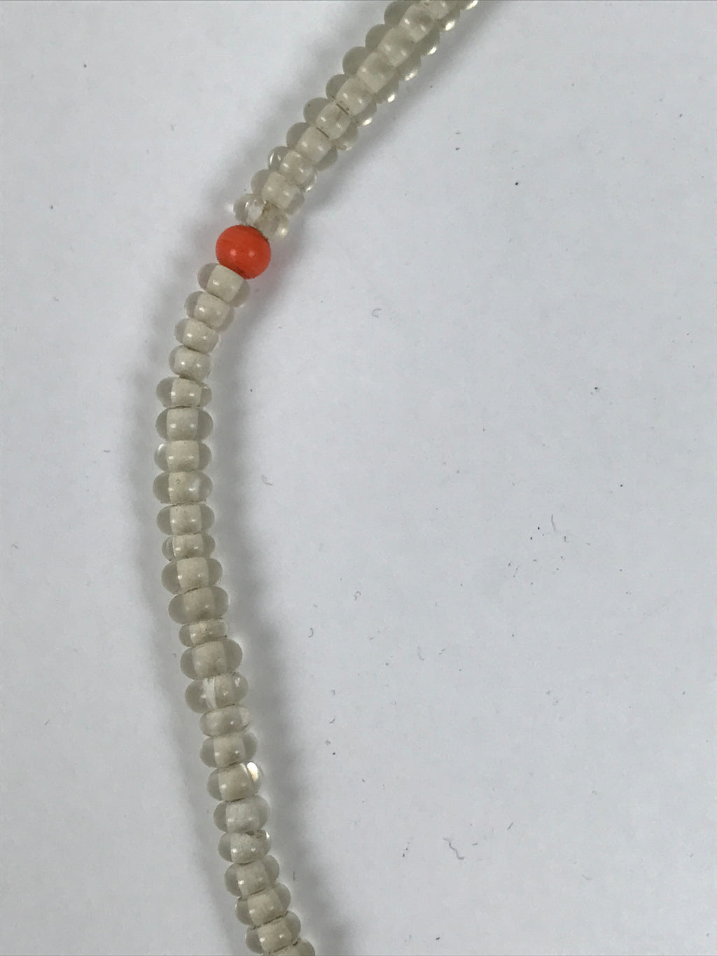 Japanese Buddhist Prayer Bracelet Vtg Juzu Glass Beads Green Rosary Tassel JZ181