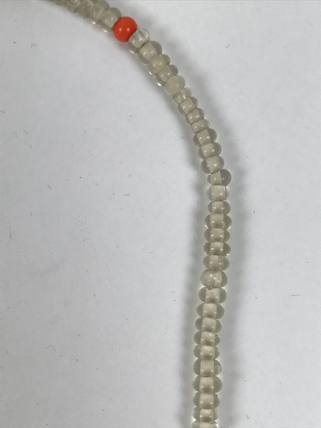 Japanese Buddhist Prayer Bracelet Vtg Juzu Glass Beads Green Rosary Tassel JZ181