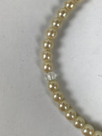 Japanese Buddhist Prayer Bracelet Vtg Juzu Pearl Purple Resin Beads Tassel JZ182
