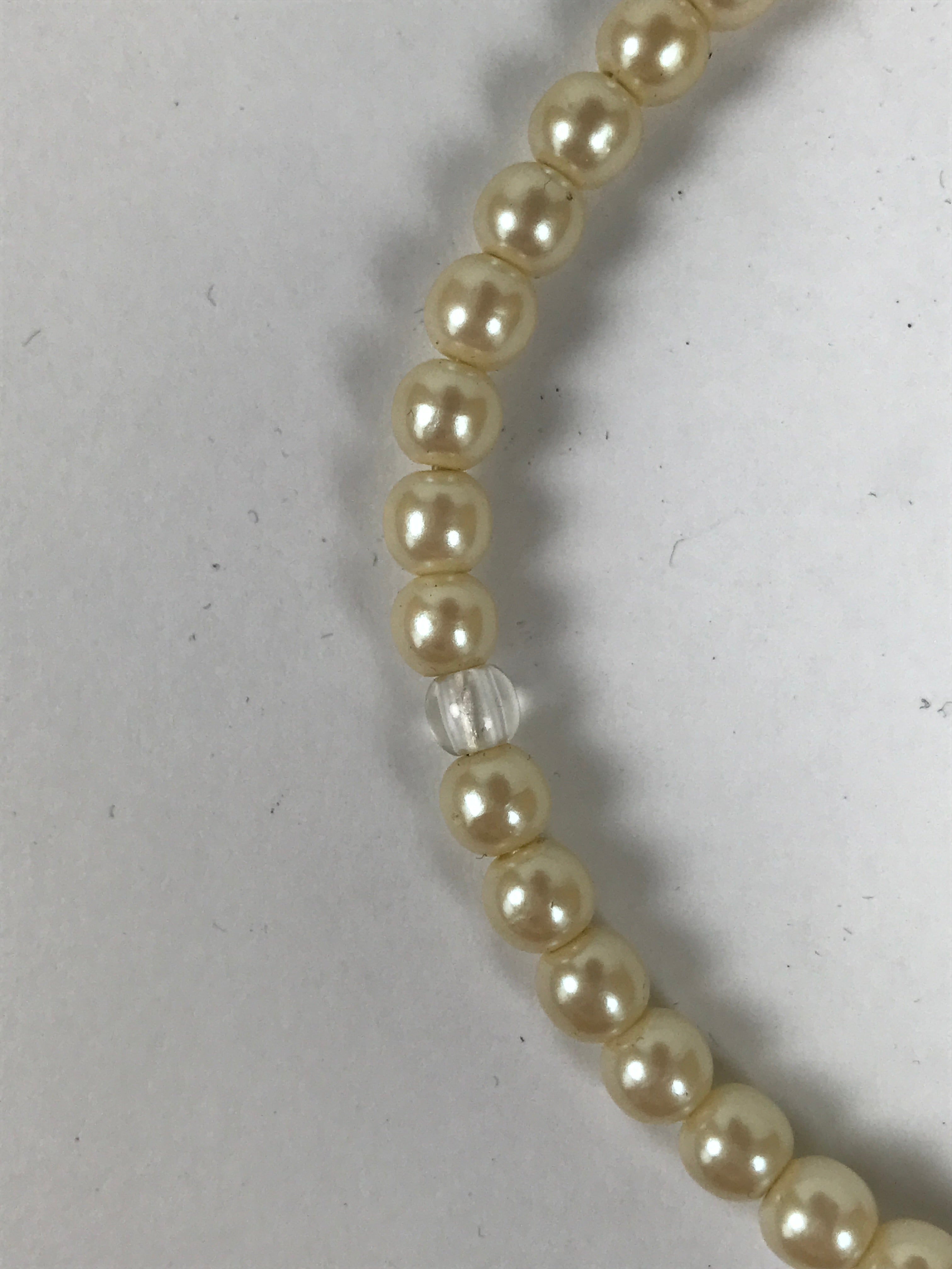 Japanese Buddhist Prayer Bracelet Vtg Juzu Pearl Purple Resin Beads Tassel JZ182