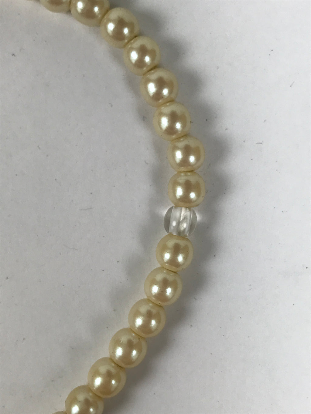 Japanese Buddhist Prayer Bracelet Vtg Juzu Pearl Purple Resin Beads Tassel JZ182