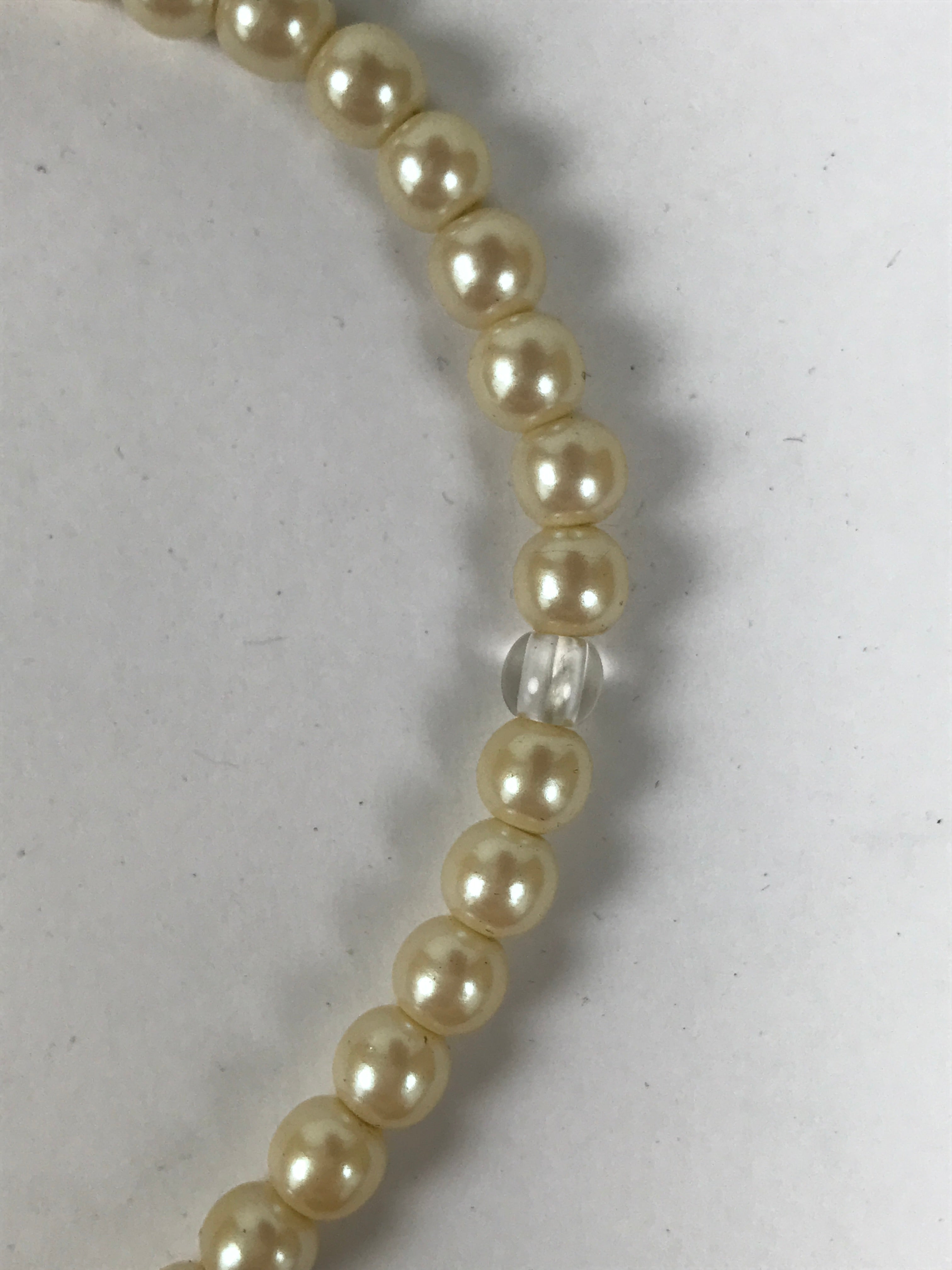 Japanese Buddhist Prayer Bracelet Vtg Juzu Pearl Purple Resin Beads Tassel JZ182