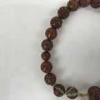 Japanese Buddhist Prayer Bracelet Vtg Rosary Juzu Replica Bodhi Seed Beads JZ150