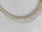 Japanese Buddhist Prayer Bracelet Vtg Rosary Juzu White Clear Beige Tassel JZ140