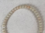 Japanese Buddhist Prayer Bracelet Vtg Rosary Juzu White Clear Beige Tassel JZ140