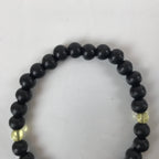 Japanese Buddhist Prayer Bracelet Vtg Rosary Juzu Wooden Beads Brown JZ158