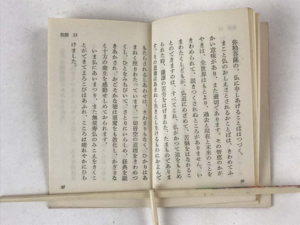 Japanese Buddhist Scripture Book Vtg Paper Red Seigo Higashihonganji BA121