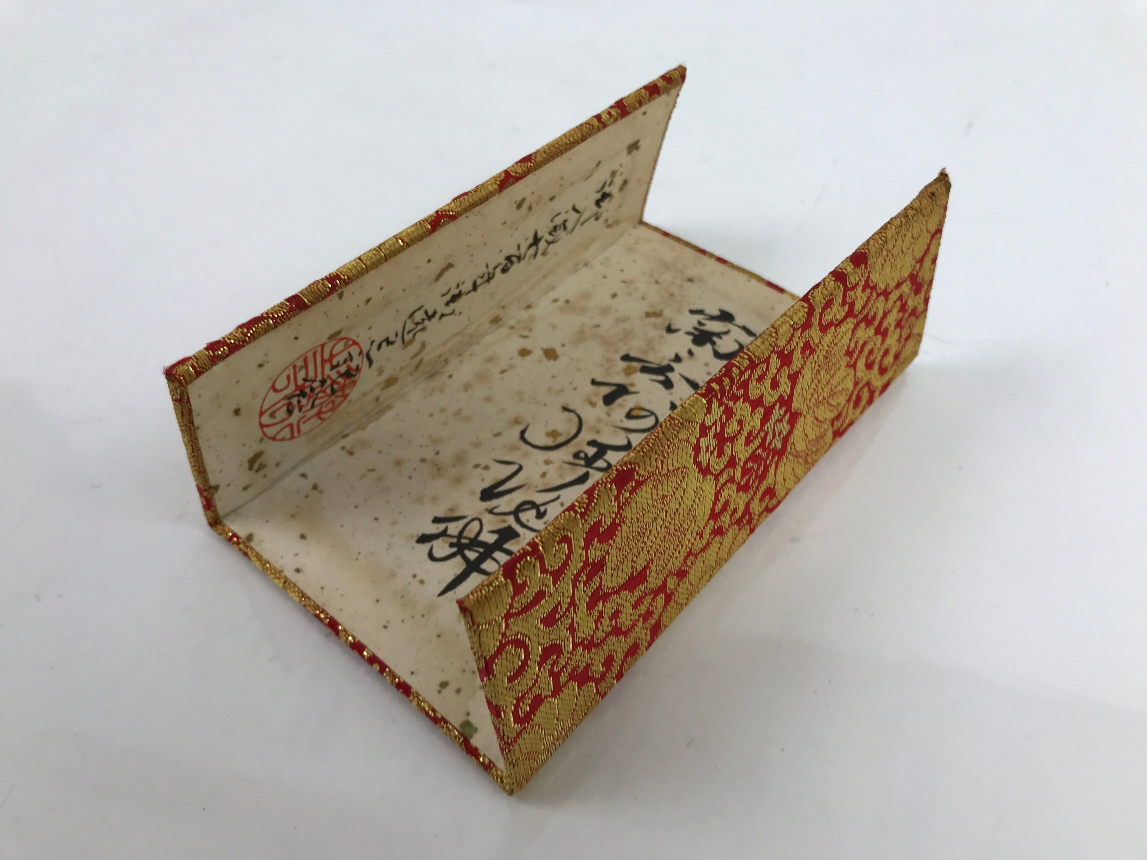 Japanese Buddhist Small Honzon Vtg Namu Amida Butsu Calligraphy Butsugu BA338