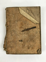 Japanese Buddhist Sutra Book C1910 Amida Sutra Vtg Paper Light Brown BA506