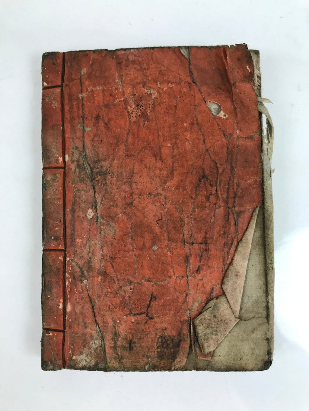 Japanese Buddhist Sutra Book Shoshinge Nenbutsu Wasan Vtg Red Paper BA481