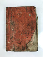Japanese Buddhist Sutra Book Shoshinge Nenbutsu Wasan Vtg Red Paper BA481