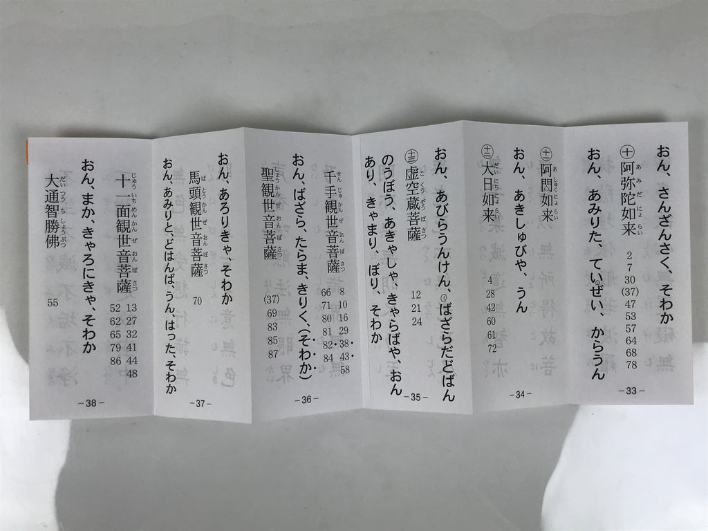 Japanese Buddhist Sutra Book Vtg Butsuzen Gongyo Shidai Blue Floral Paper BA826