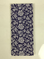 Japanese Buddhist Sutra Book Vtg Butsuzen Gongyo Shidai Blue Floral Paper BA826