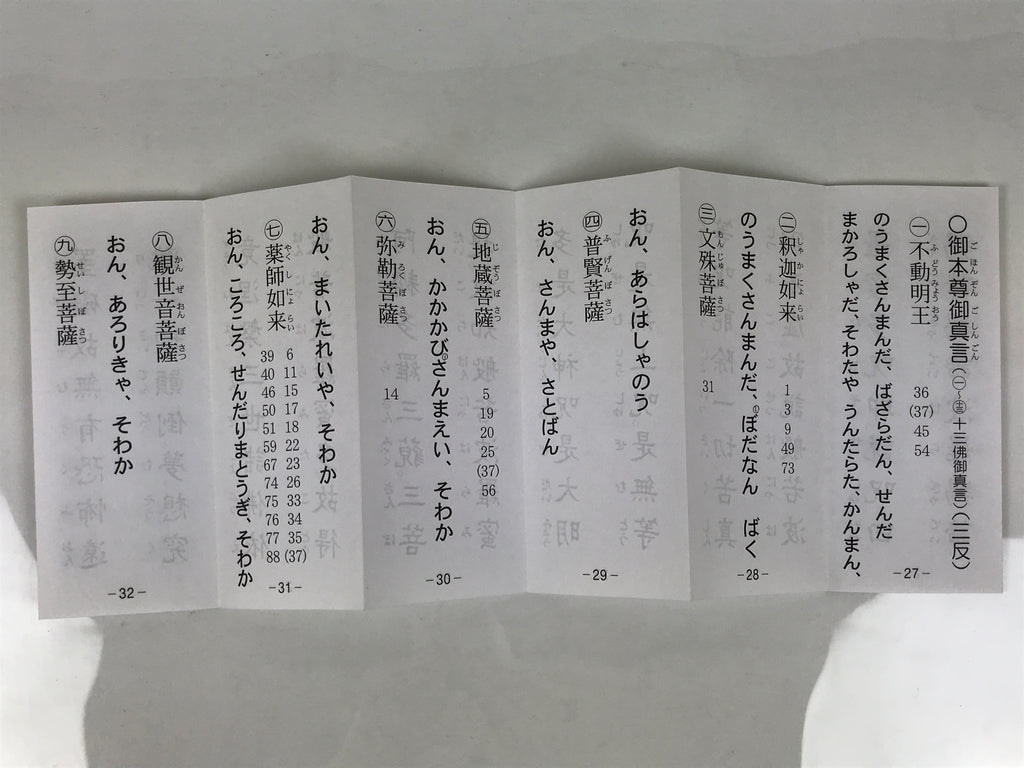 Japanese Buddhist Sutra Book Vtg Butsuzen Gongyo Shidai Blue Floral Paper BA826