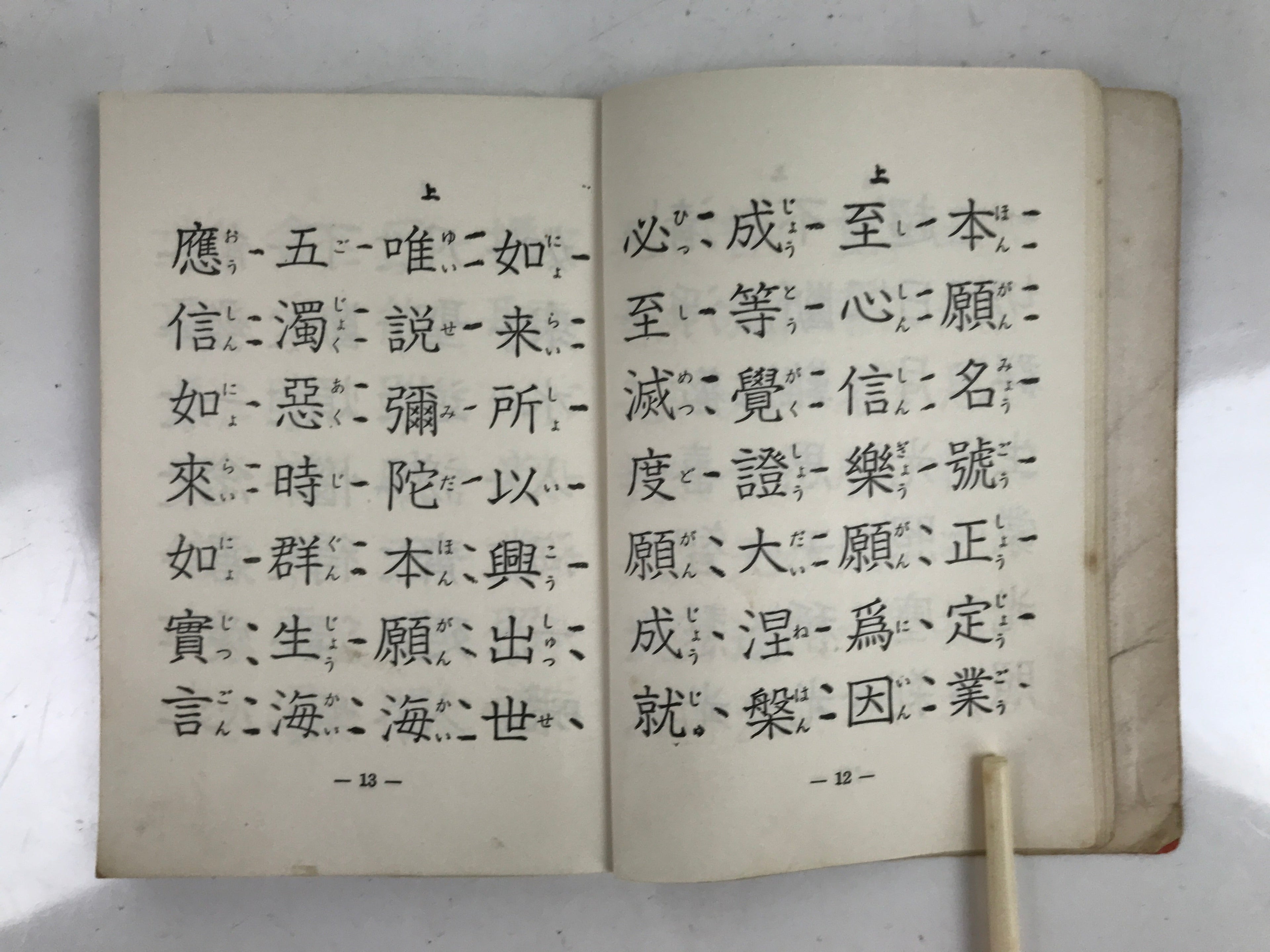 Japanese Buddhist Sutra Book Vtg Dobohosan Jodo Shinshu Otani Paper Red BA509
