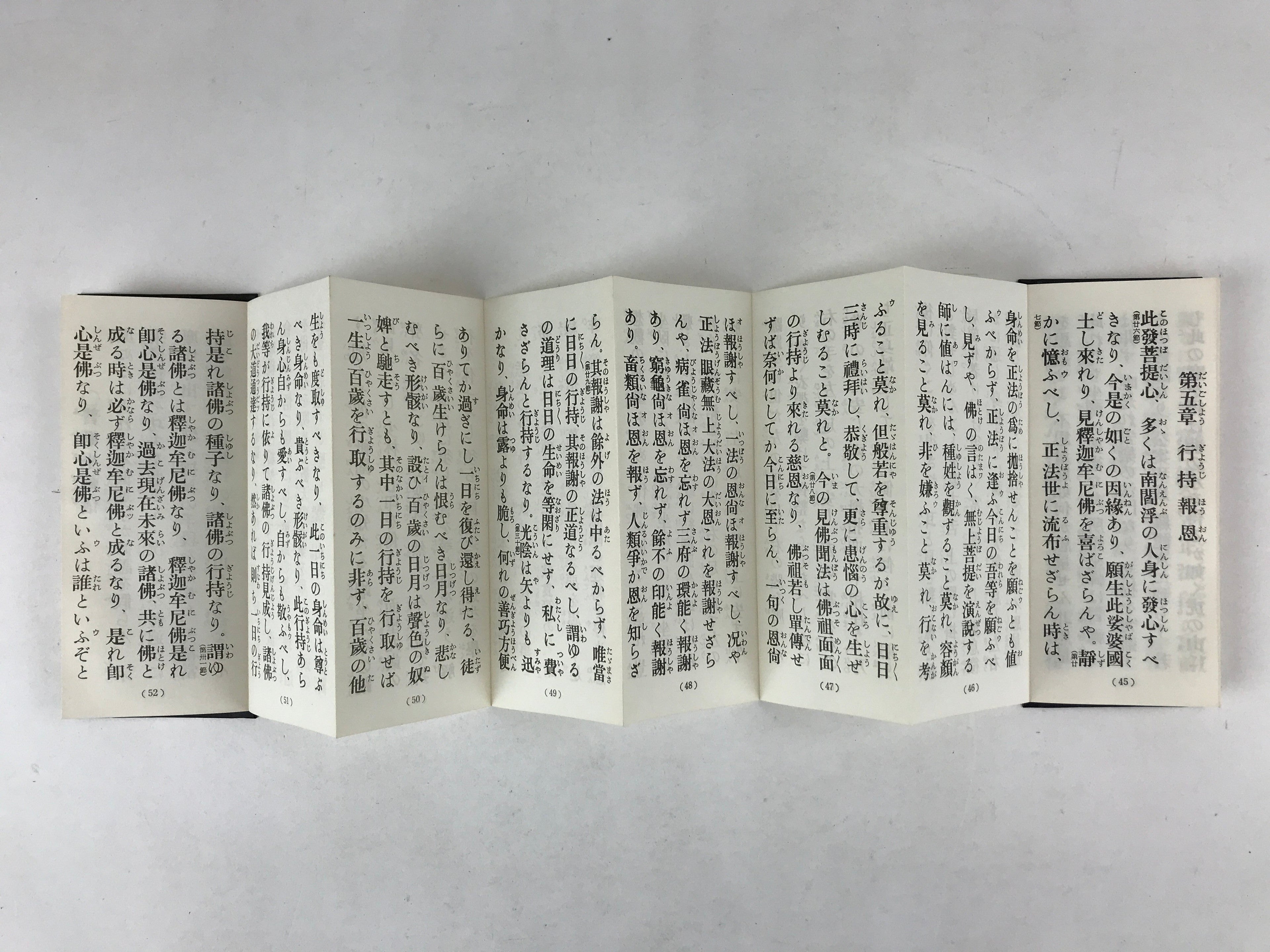 Japanese Buddhist Sutra Book Vtg Gongyo Seiten Kyo Soto Zen School Black BA225