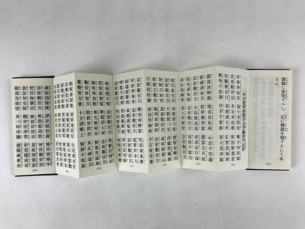 Japanese Buddhist Sutra Book Vtg Gongyo Seiten Kyo Soto Zen School Black BA225