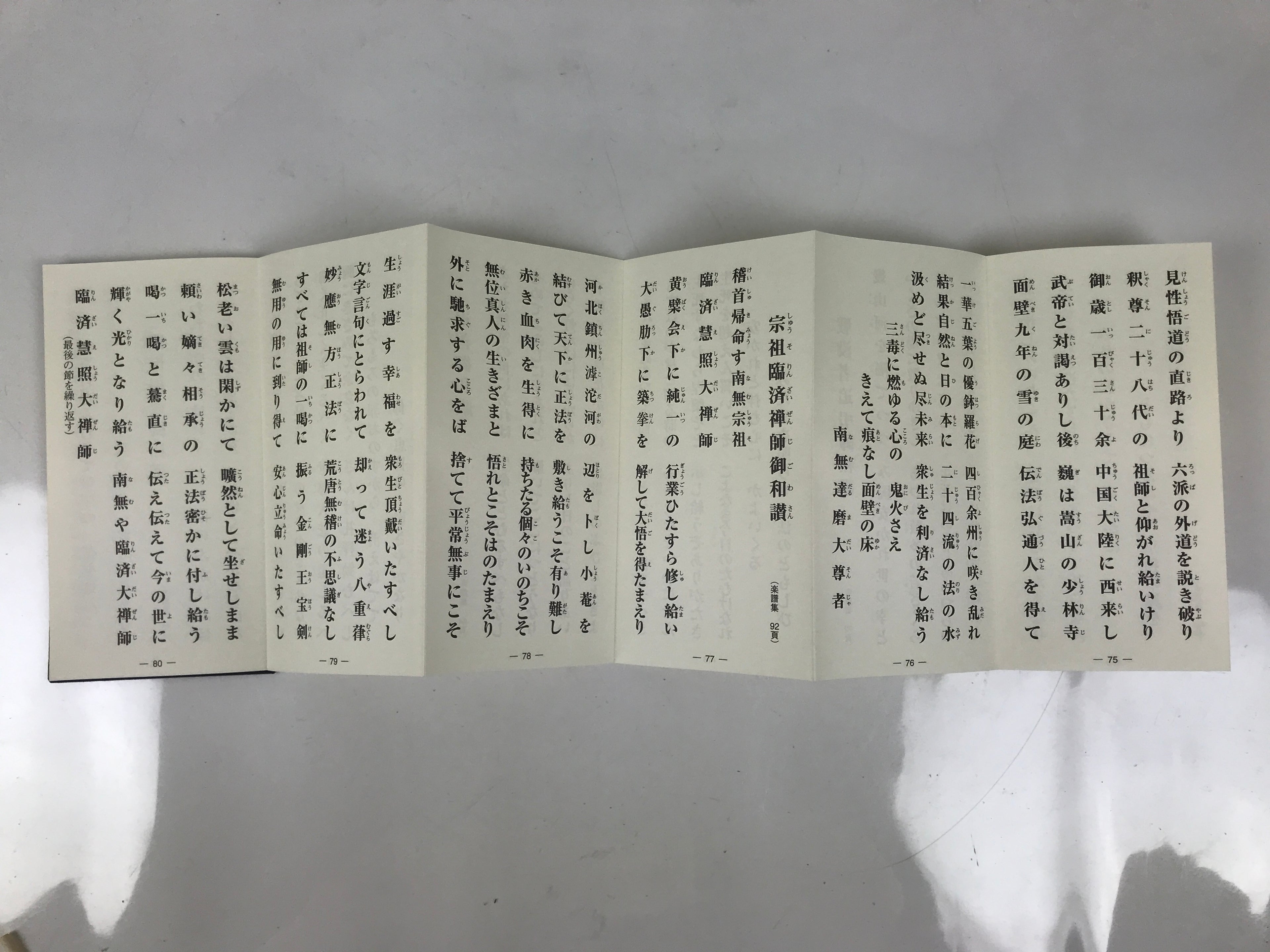 Japanese Buddhist Sutra Book Vtg Myoshinji Hanazonoryu Goeika Rinzai Zen BA630