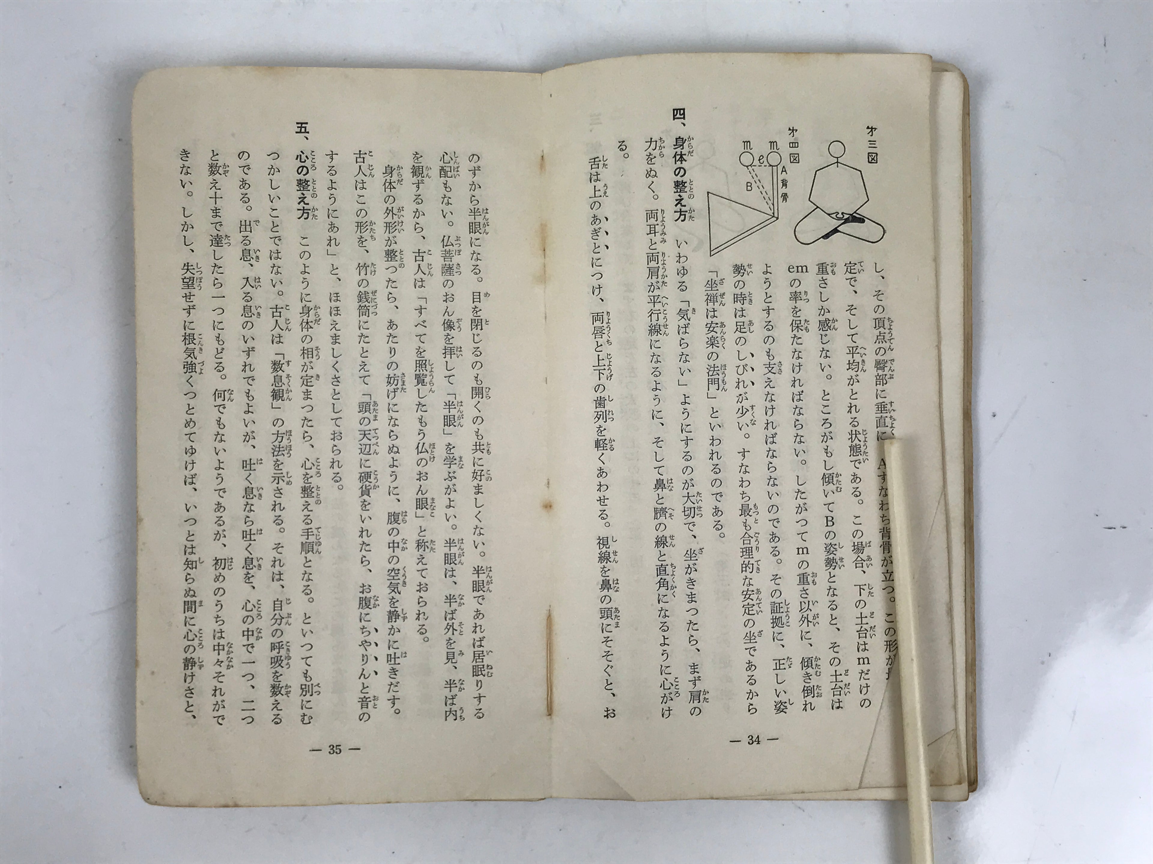 Japanese Buddhist Sutra Book Vtg Myoshinji Temple Linji School Zen Texts BA692
