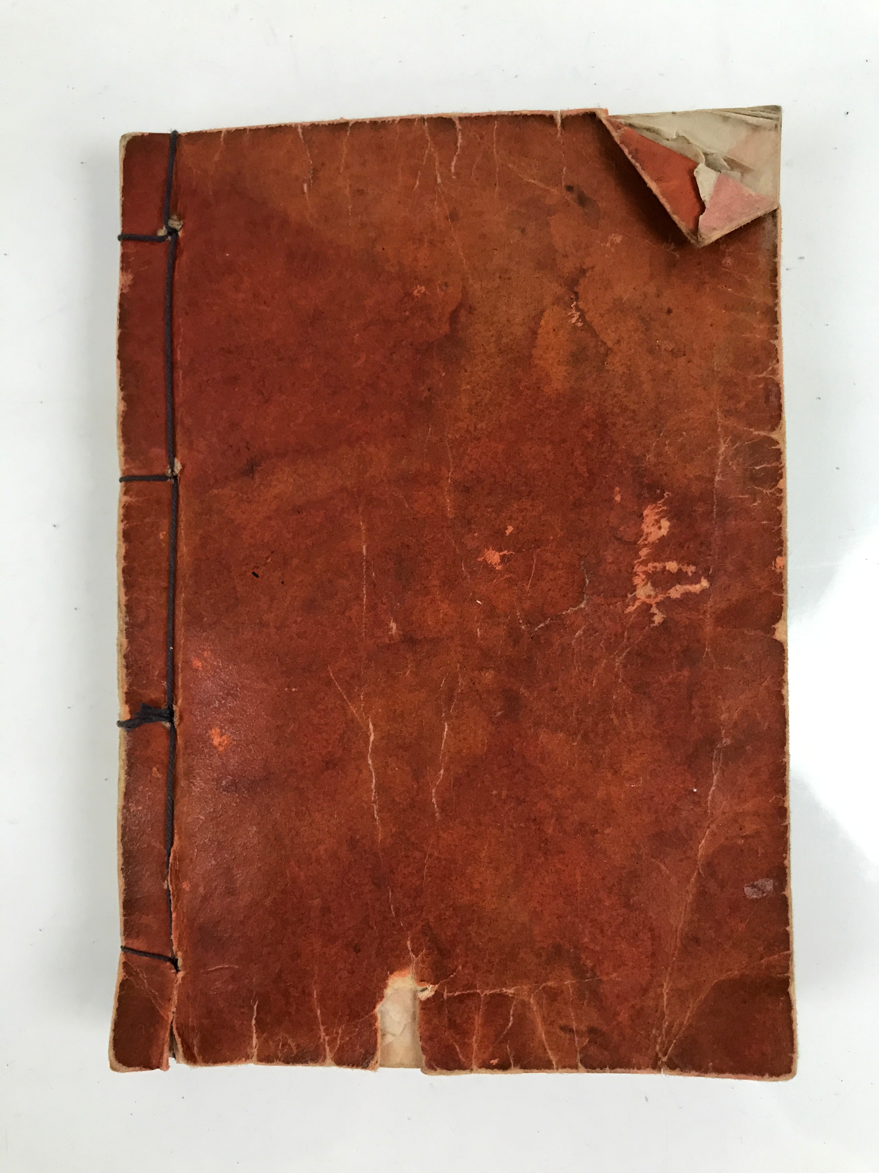 Japanese Buddhist Sutra Book Zaike Gongyoshu Vtg Jodo Shinshu Red BA478