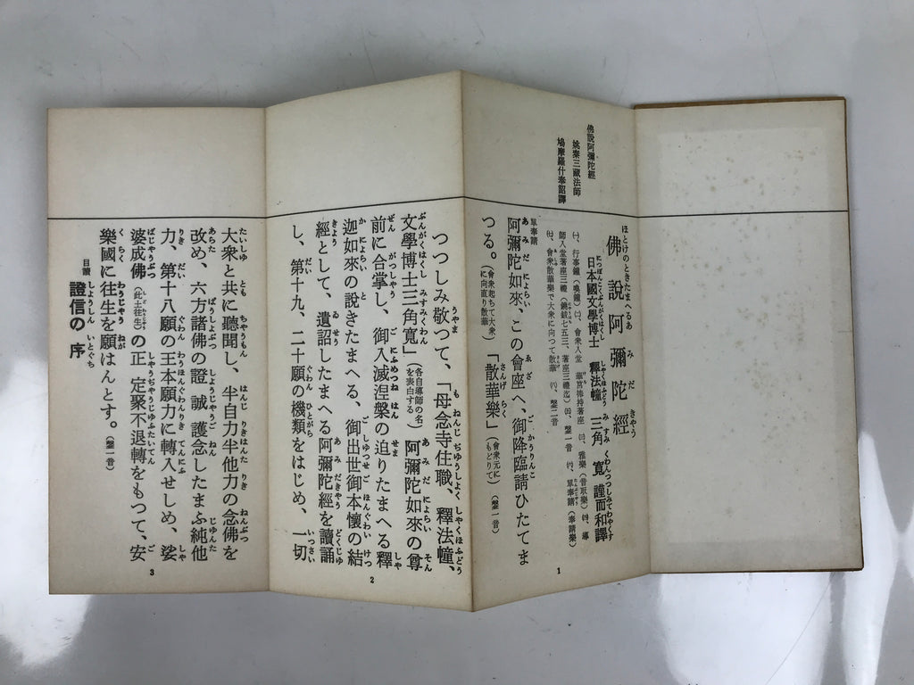 Japanese Buddhist Sutra Explanation Book Vtg Hotokenotokitamaheru Amidakyo BA628