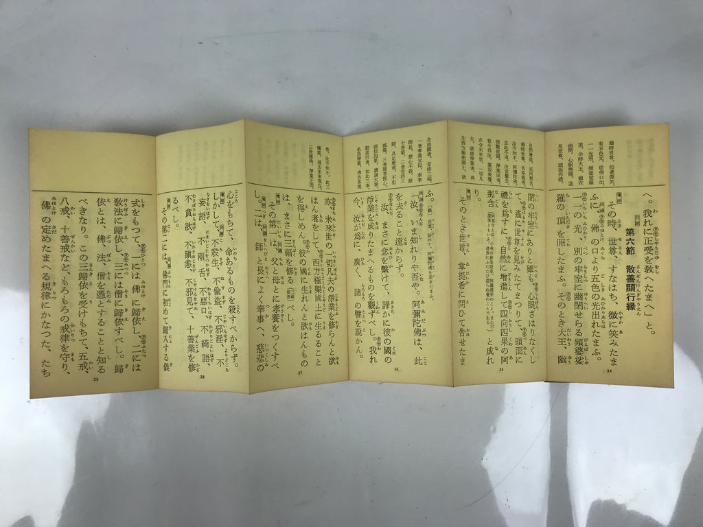 Japanese Buddhist Sutra Explanation Book Vtg Kanmuryojukyo BA629