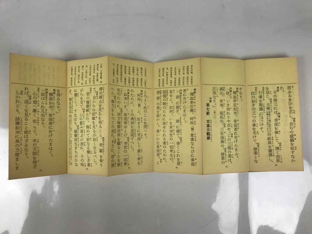 Japanese Buddhist Sutra Explanation Book Vtg Kanmuryojukyo BA629