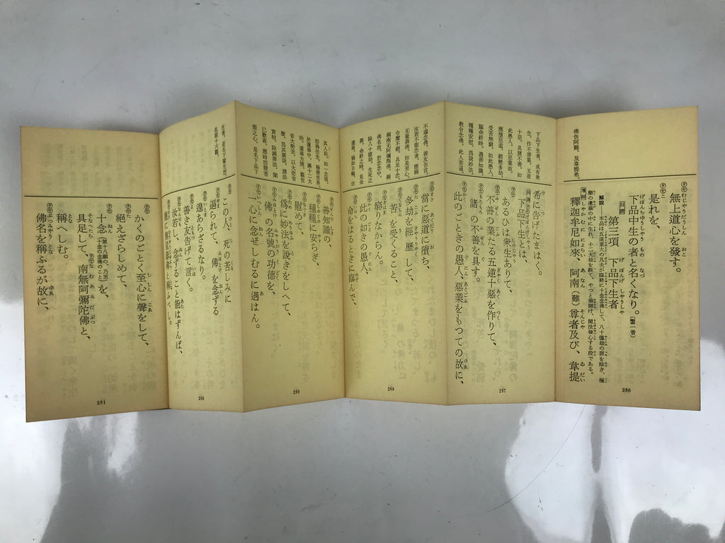 Japanese Buddhist Sutra Explanation Book Vtg Kanmuryojukyo BA629