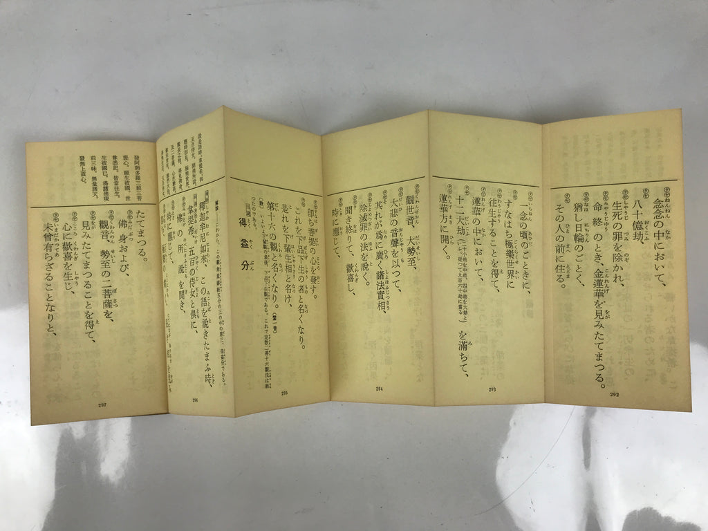 Japanese Buddhist Sutra Explanation Book Vtg Kanmuryojukyo BA629
