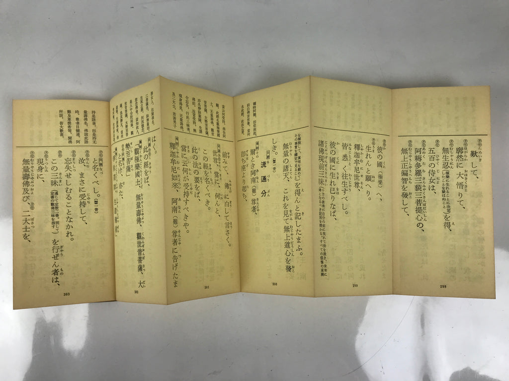 Japanese Buddhist Sutra Explanation Book Vtg Kanmuryojukyo BA629