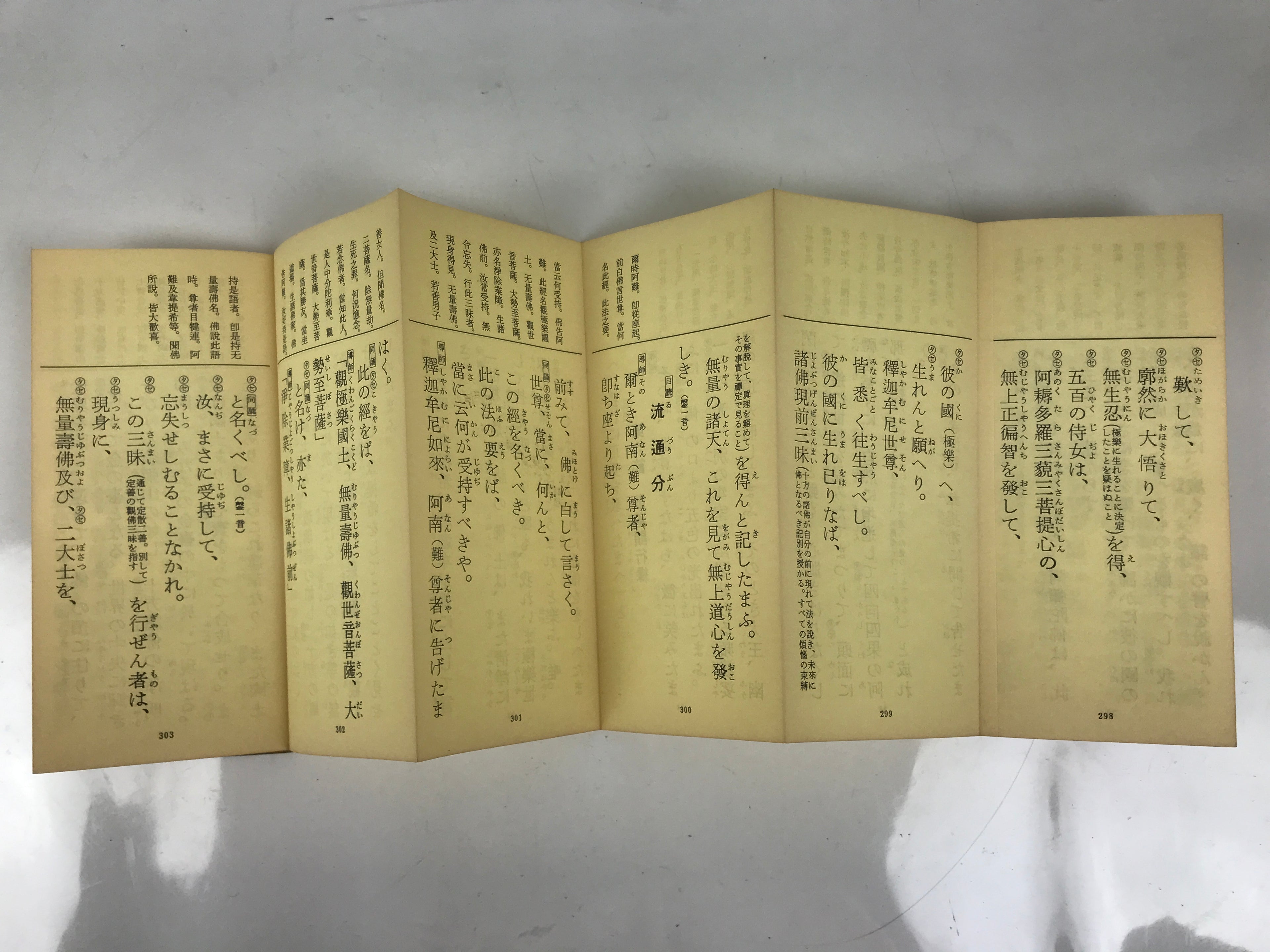 Japanese Buddhist Sutra Explanation Book Vtg Kanmuryojukyo BA629