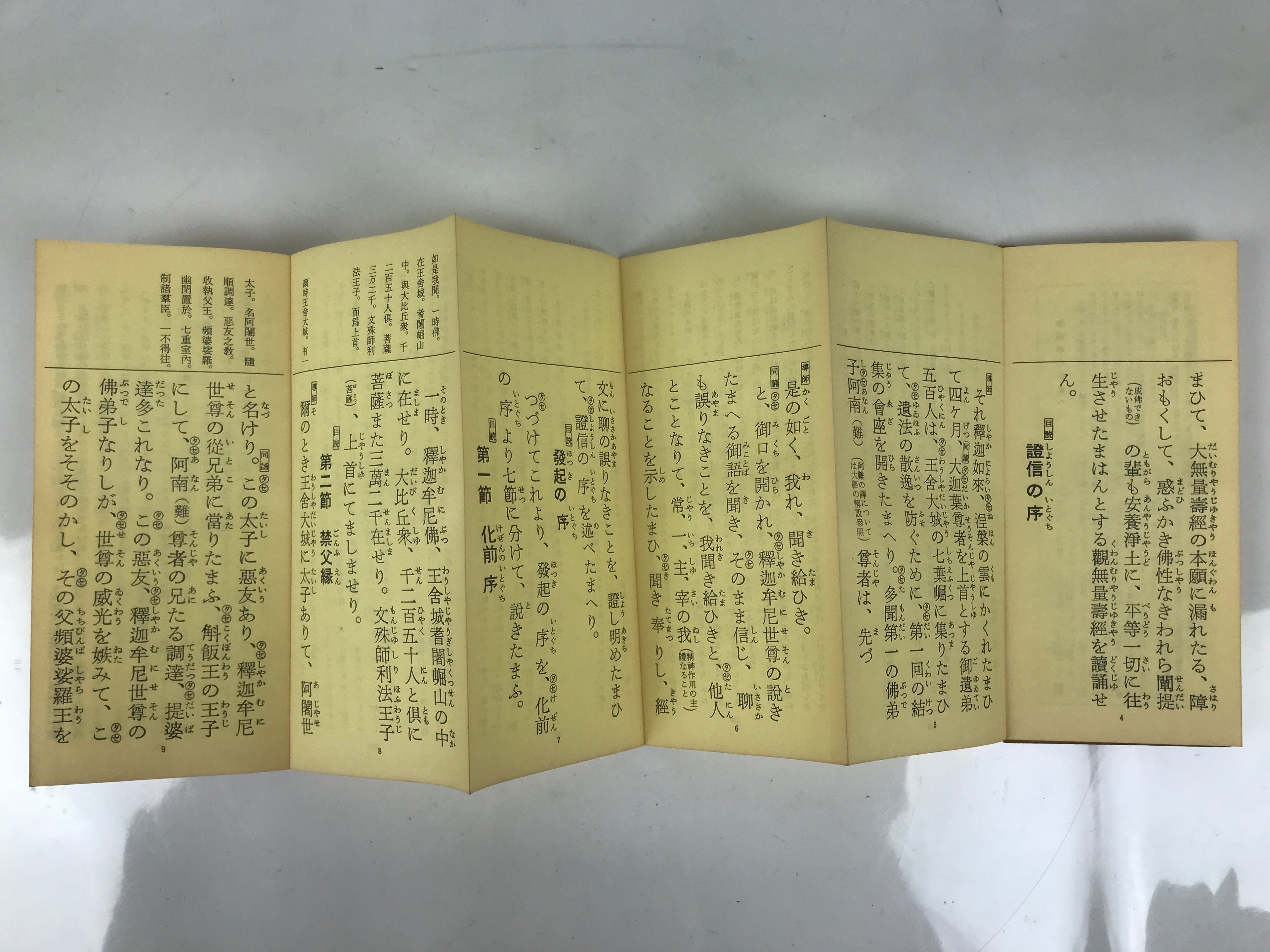 Japanese Buddhist Sutra Explanation Book Vtg Kanmuryojukyo BA629