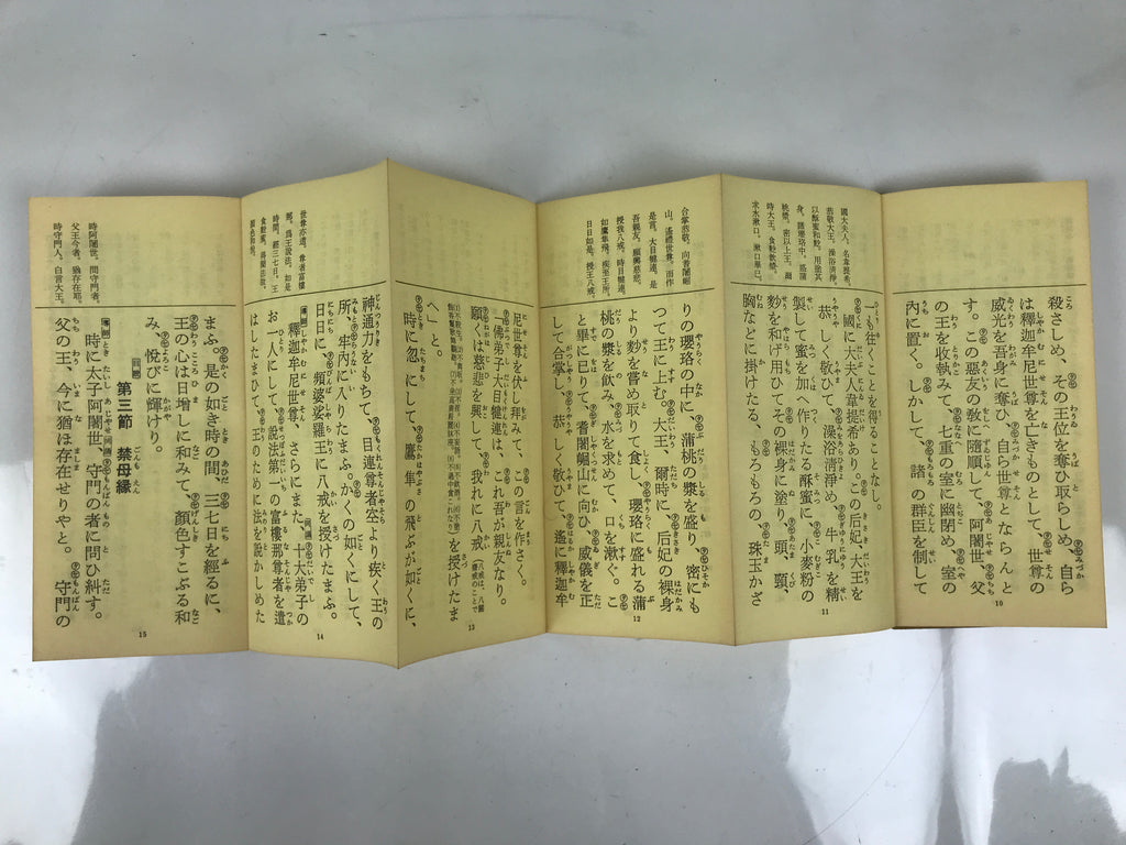 Japanese Buddhist Sutra Explanation Book Vtg Kanmuryojukyo BA629
