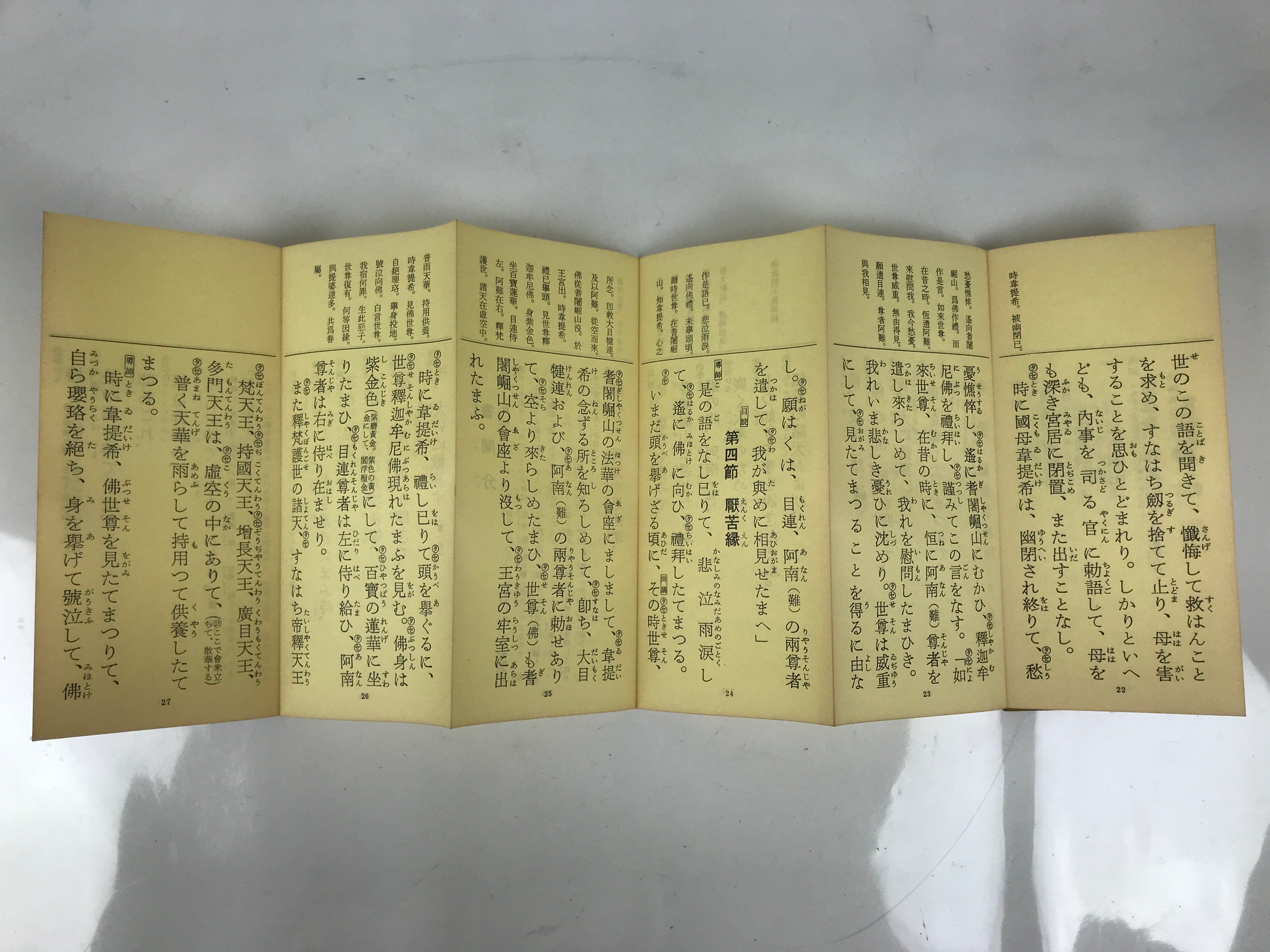 Japanese Buddhist Sutra Explanation Book Vtg Kanmuryojukyo BA629