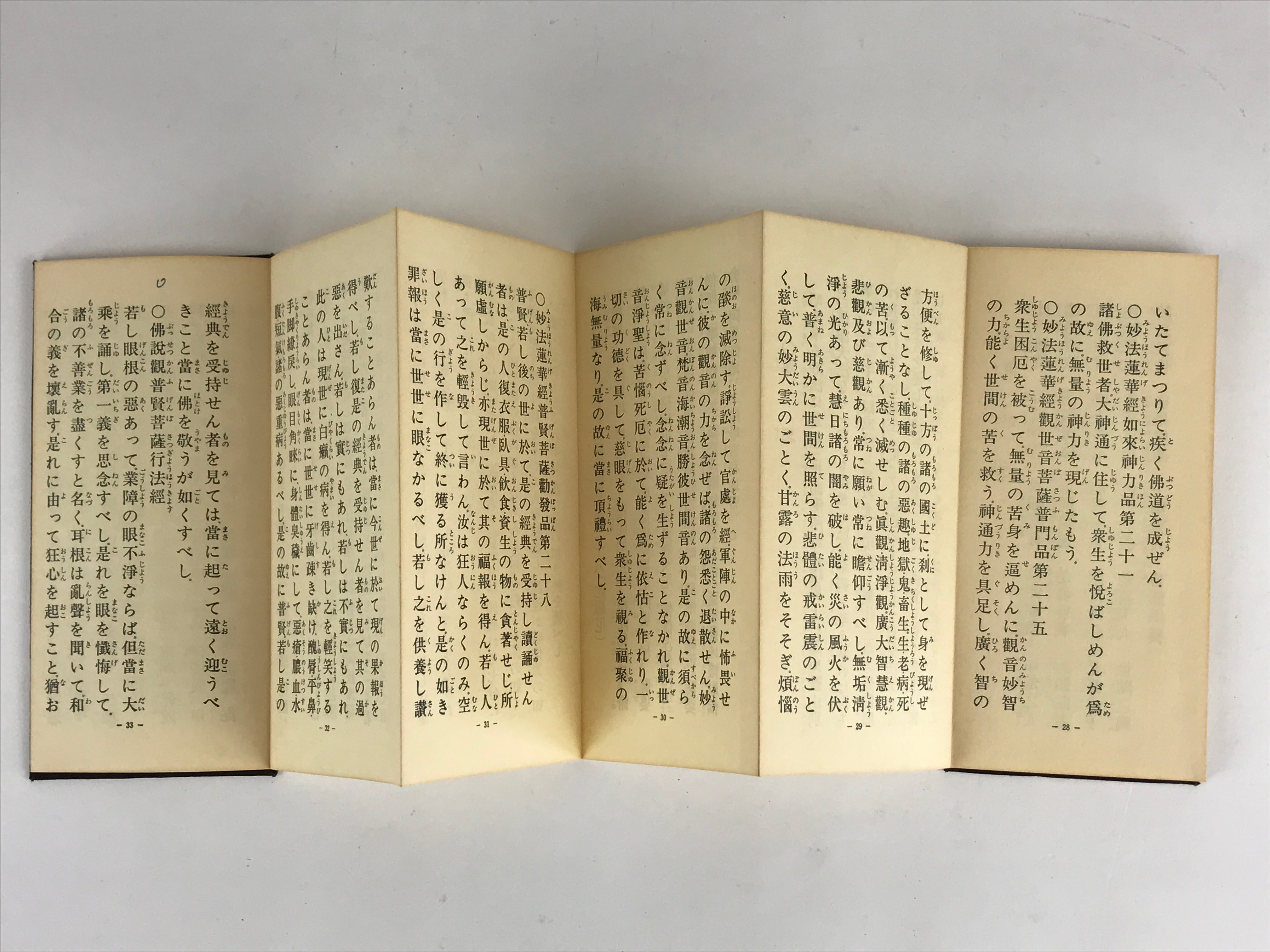 Japanese Buddhist Sutra Prayer Book Kyoten Rissei Koseikai Buddhism Brown BU944