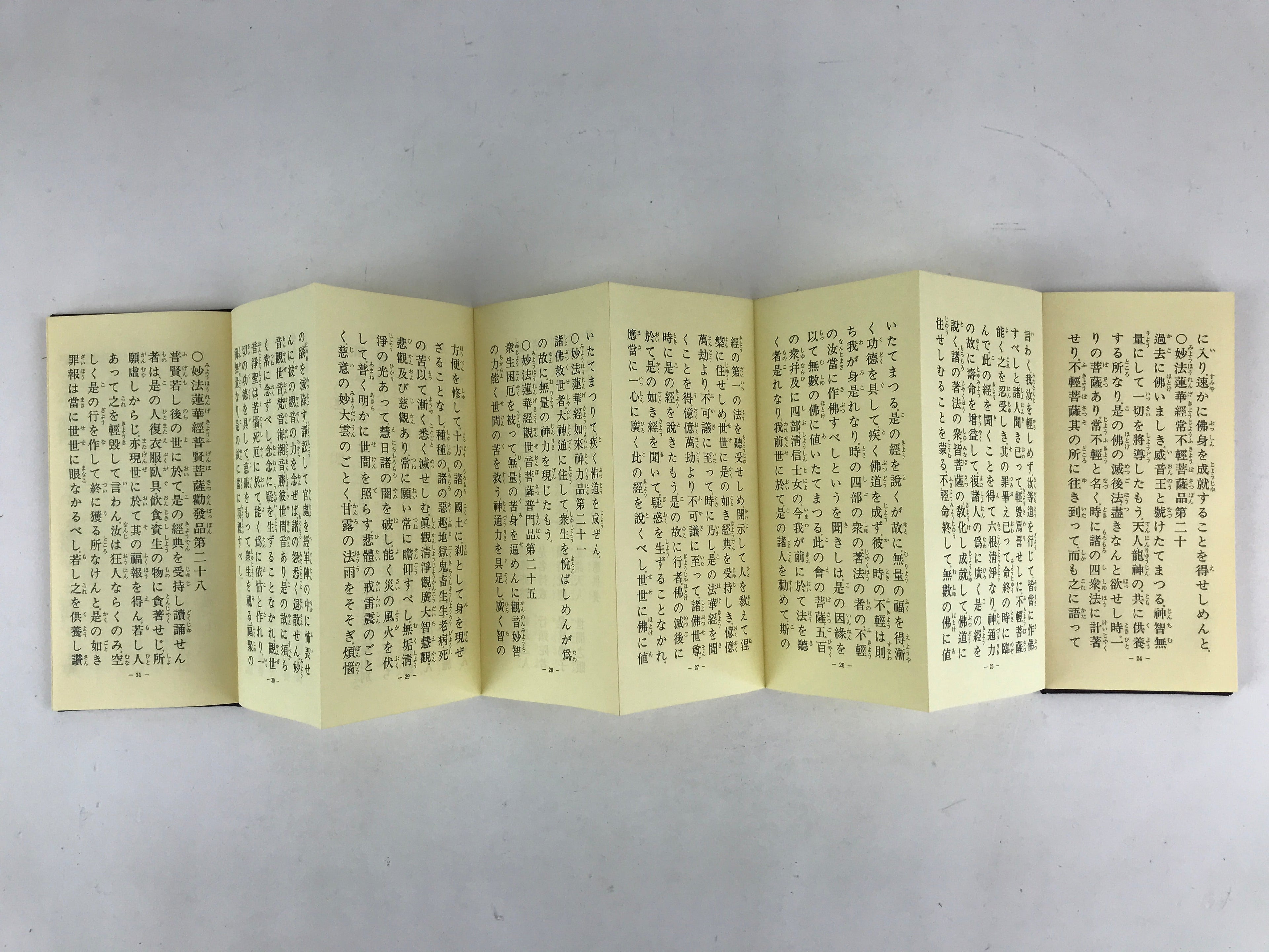 Japanese Buddhist Sutra Prayer Book Paper Vtg Risshou Kouseikai Brown BA80