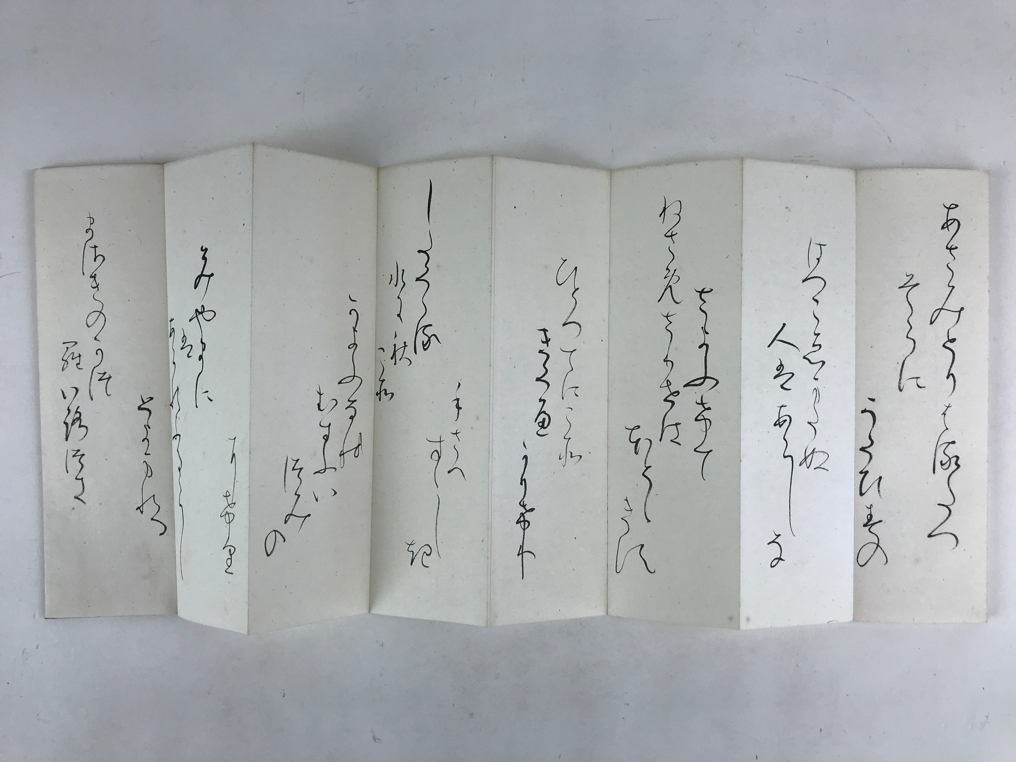 Japanese Buddhist Sutra Prayer Book Paper Vtg Signature Red Seals White BA82