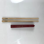 Japanese Buddhist Votive Chopsticks Vtg Daijyokyo Gizankyokai Red Lacquer BA486