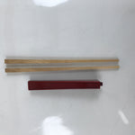 Japanese Buddhist Votive Chopsticks Vtg Daijyokyo Gizankyokai Red Lacquer BA486